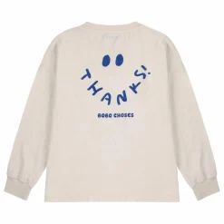 T-shirt Sourire Coton Bio | Ecru