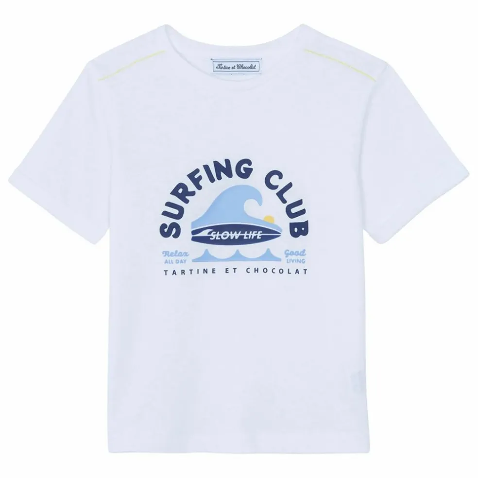 T-shirt Surfing Club | Blanc