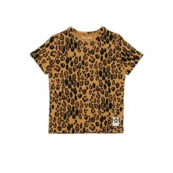 T-shirt Tencel Léopard | Marron