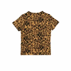 T-shirt Tencel Léopard | Marron