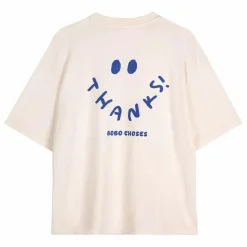 T-shirt Thanks Coton Bio - Collection Femme | Blanc cassé