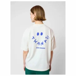 T-shirt Thanks Coton Bio - Collection Femme | Blanc cassé