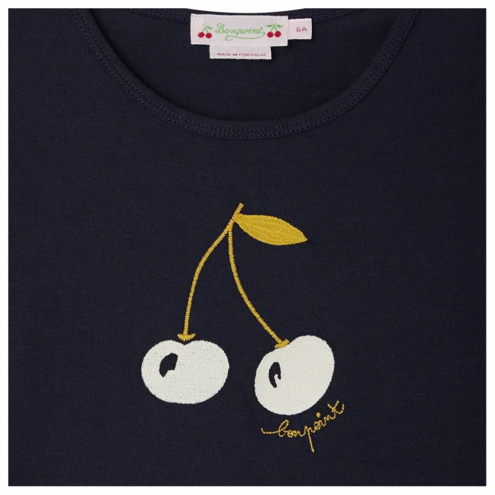 T-shirt Tidjane Jersey Coton Bio | Bleu marine