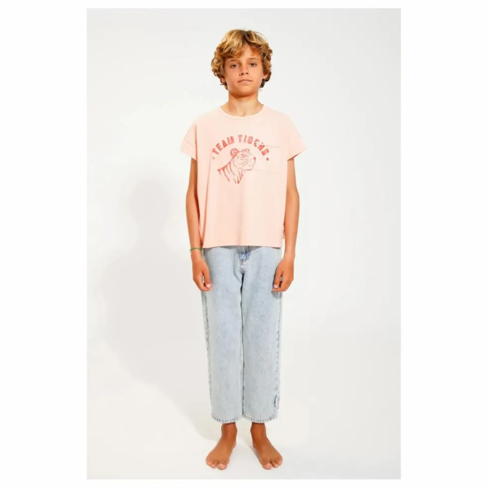 T-shirt Tiger | Rose pêche