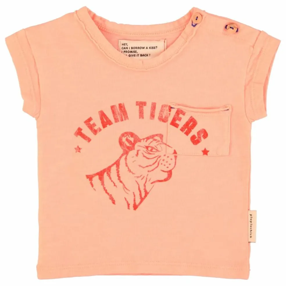 T-shirt Tiger | Rose pêche