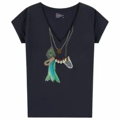 T-shirt Tonton Feather Coton Bio | Carbone