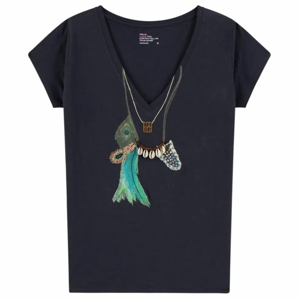 T-shirt Tonton Feather Coton Bio | Carbone