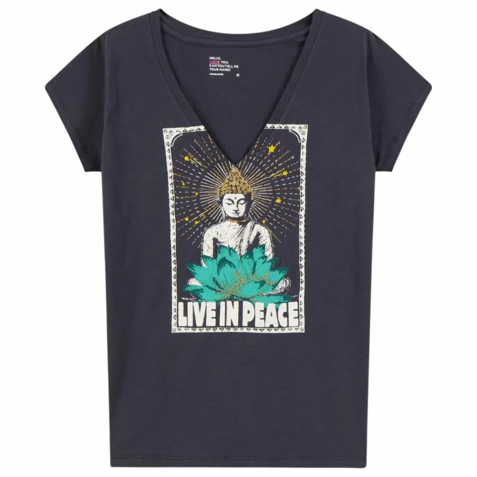 T-shirt Tonton Yoga Coton Bio | Carbone