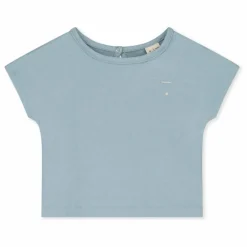 T-shirt Top Coton Bio | Bleu ciel