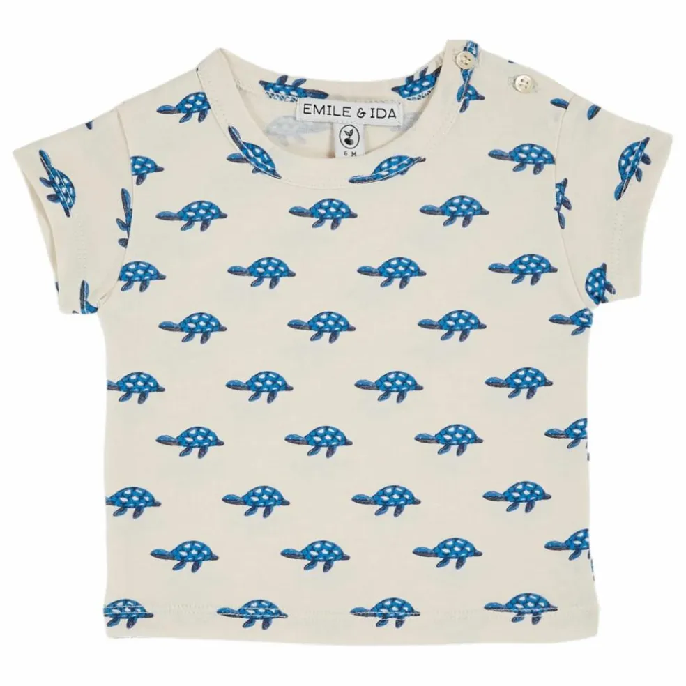 T-Shirt Tortue Coton Bio | Ecru