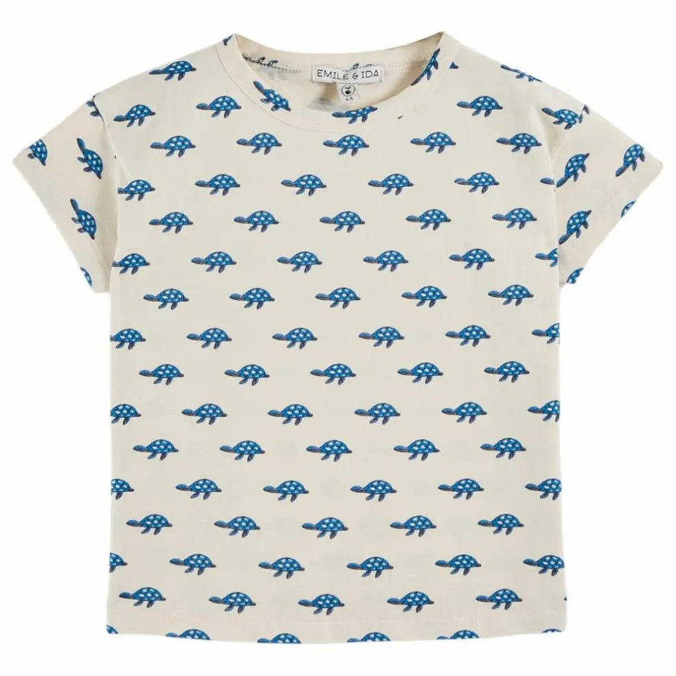 T-Shirt Tortue Coton Bio | Ecru