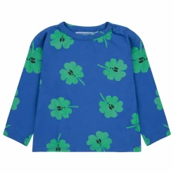 T-shirt Trèfles Coton Bio | Bleu