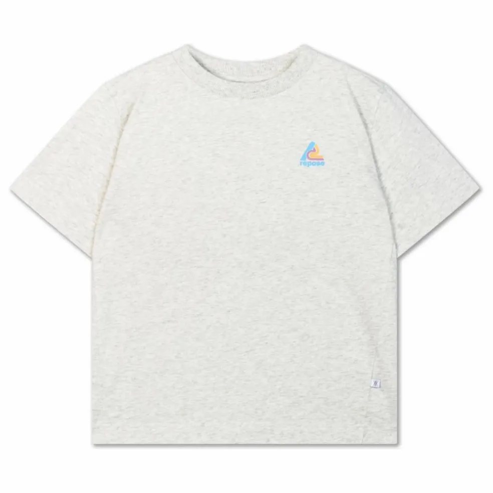 T-shirt Uni Coton Bio | Gris chiné