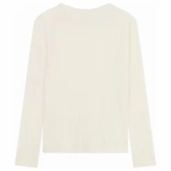 T-shirt Uni Pointelle Coton Bio | Ecru