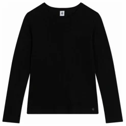 T-shirt Uni Pointelle Coton Bio | Noir