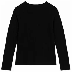 T-shirt Uni Pointelle Coton Bio | Noir