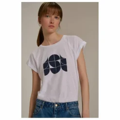 T-shirt Valentina Coton Bio et Lin | Blanc
