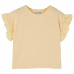 T-Shirt Volant Eponge | Jaune pâle
