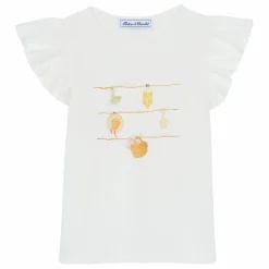 T-shirt Volants | Ecru