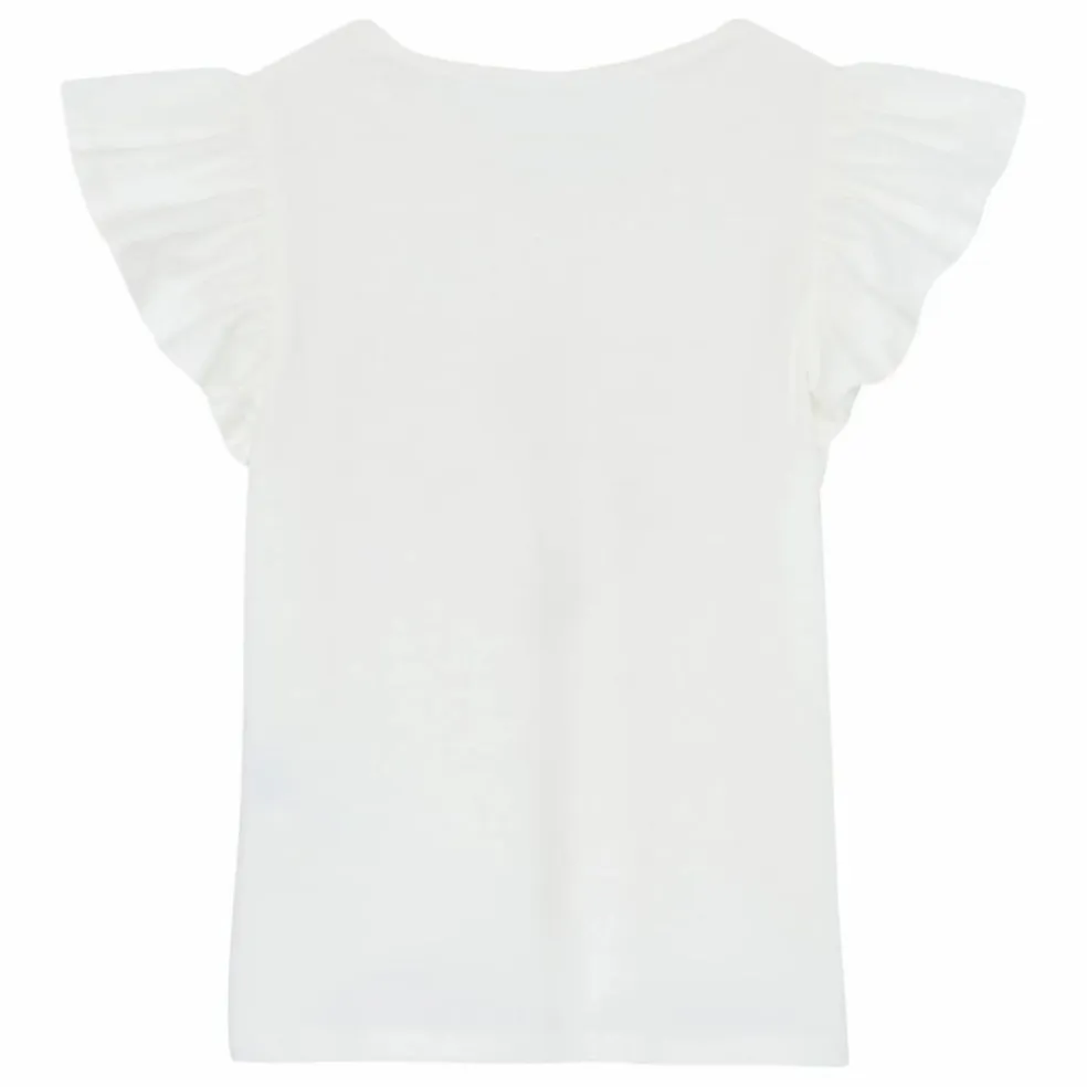 T-shirt Volants | Ecru
