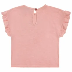 T-Shirt Volants Coton Bio Feux d'Artifice | Rose