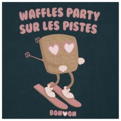T-shirt Waffles Party | Bleu pétrole