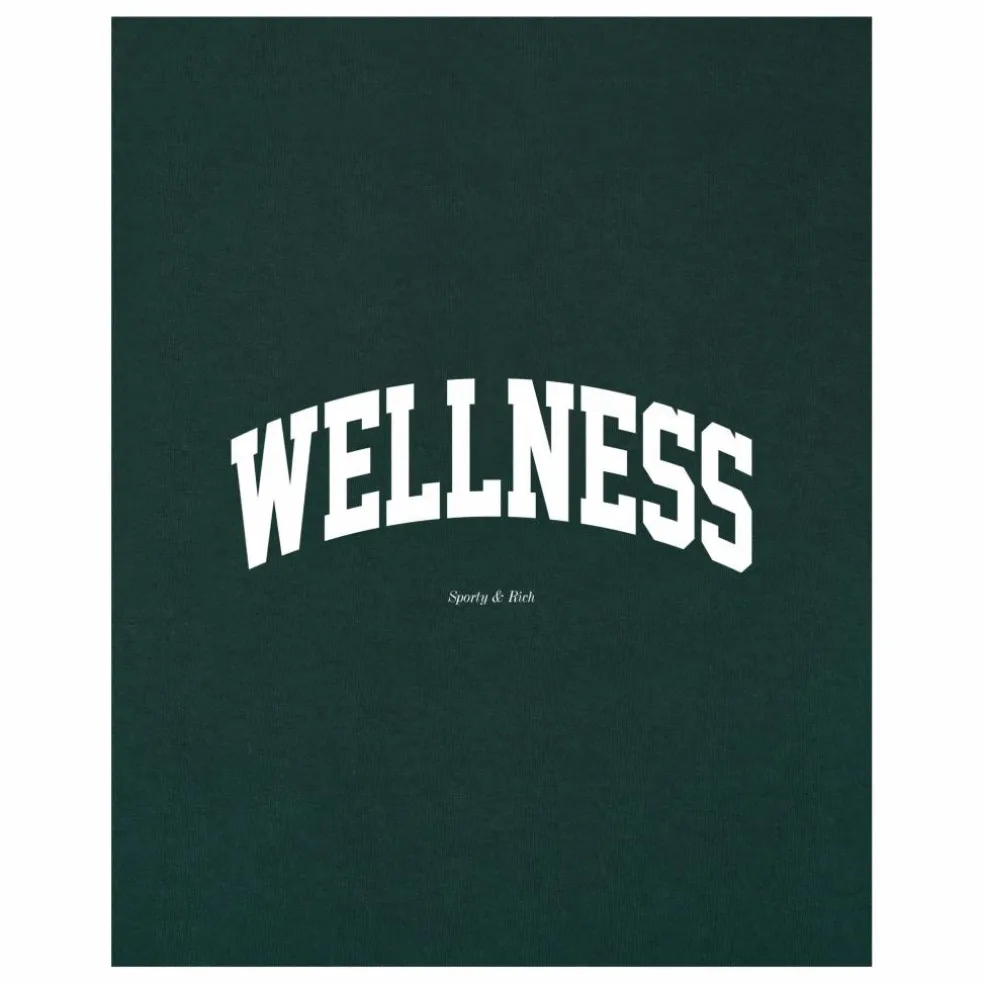 T-shirt Wellness Ivy Coton Recyclé | Vert foncé