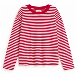 T-shirt Willy Emily R Rayé Coton Bio | Rouge
