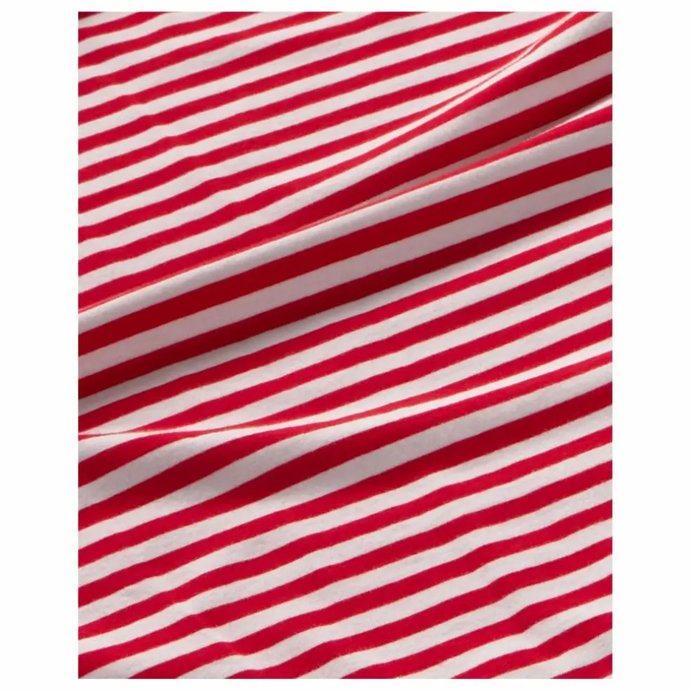 T-shirt Willy Emily R Rayé Coton Bio | Rouge