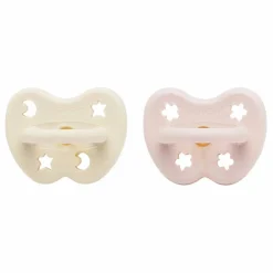 Tétine physiologique en caoutchouc naturel - Set de 2 | Blanc