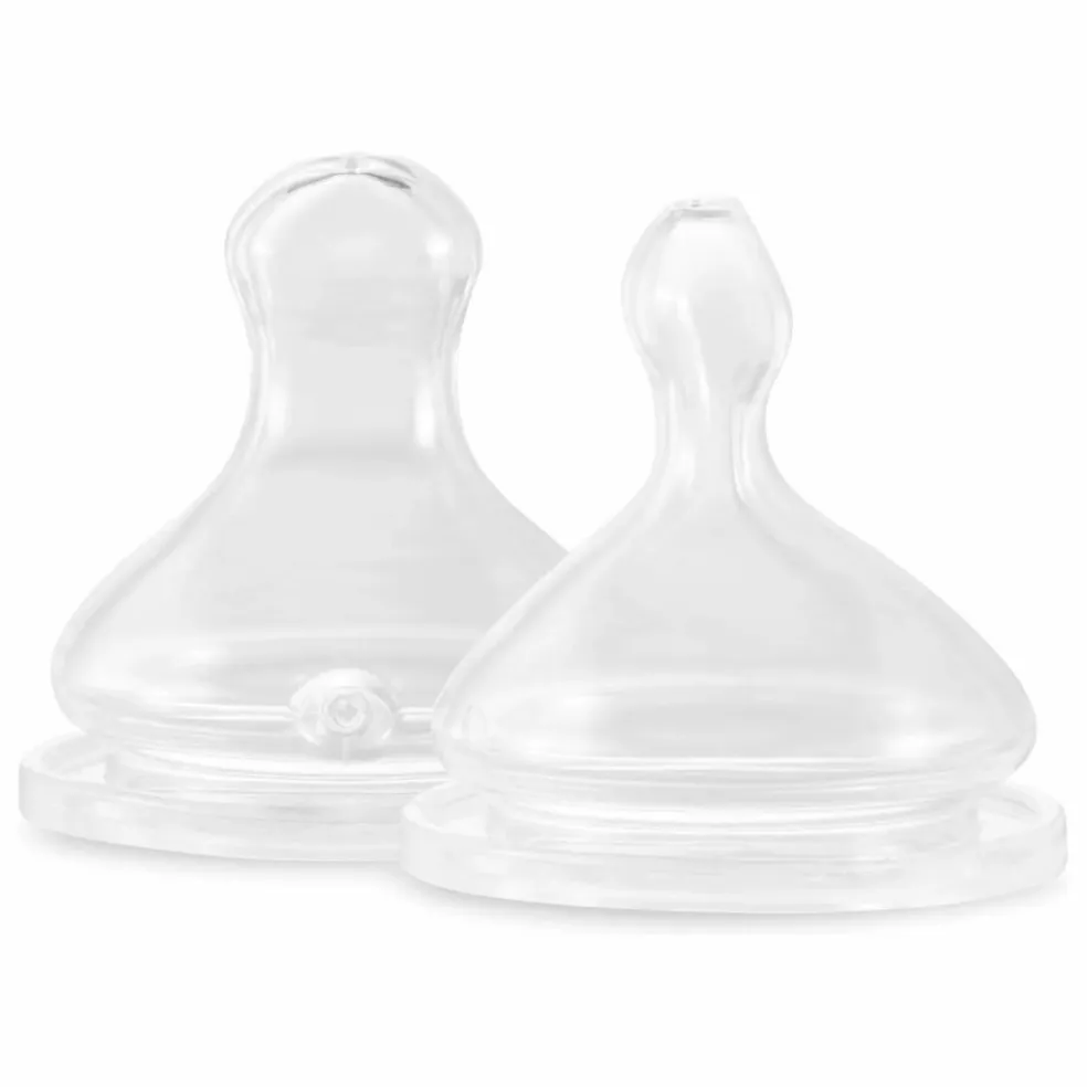 Tétines physiologiques débit extra-lent - Lot de 2