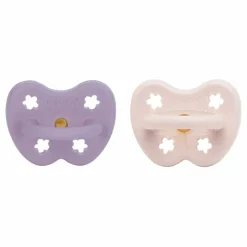 Tétines physiologiques en caoutchouc naturel - Lot de 2 | Lavande