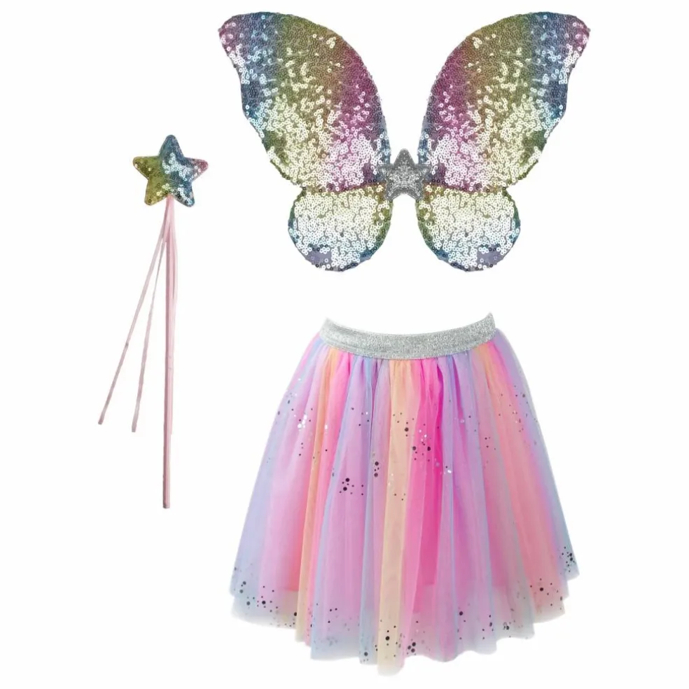 Tutu Papillon avec ses ailes et sa baguette