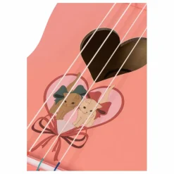 Ukulele en bois FSC Bow Kitty | Rose