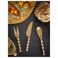 Ustensiles à fromage Haolin - Set de 3 | Laiton