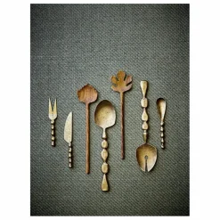 Ustensiles à fromage Haolin - Set de 3 | Laiton
