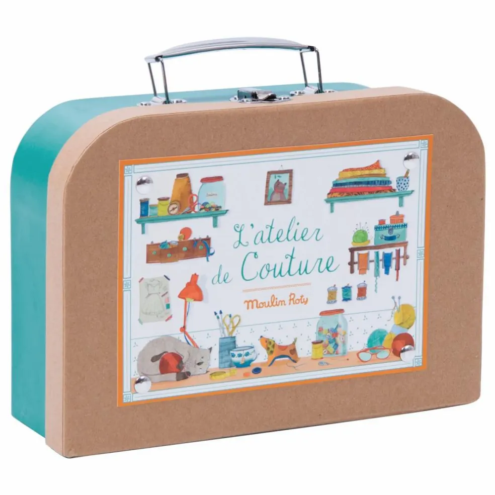 Valise couture - Set de 21 accessoires | Bleu