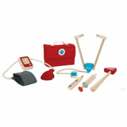 Valise de docteur et ses accessoires en bois