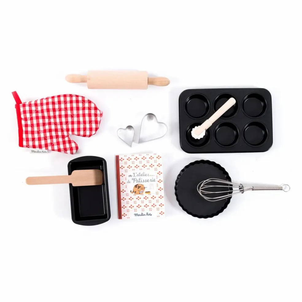 Valise pâtisserie - Set de 11 accessoires | Rouge