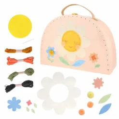 Valisette avec fleurs brodées