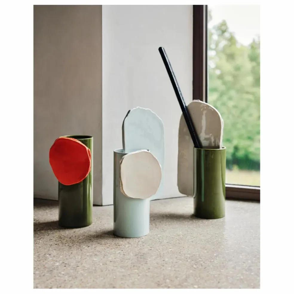 Vase découpage disque - Ronan & Erwan Bouroullec | Vert foncé