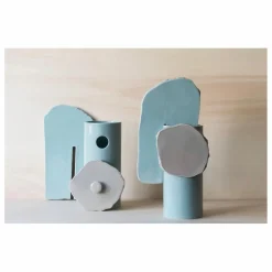Vase découpage feuille - Ronan & Erwan Bouroullec | Bleu Glacier