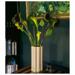 Vase Duetto Solo en céramique | Beige
