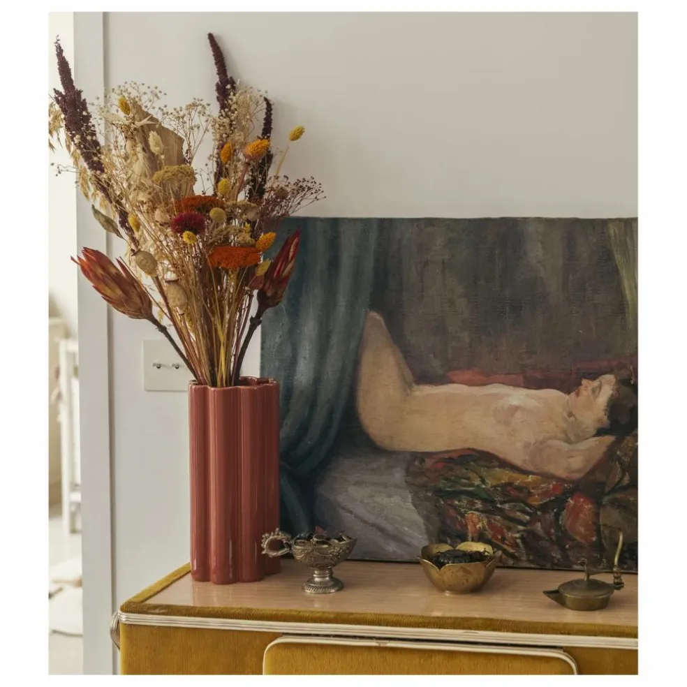 Vase Duetto Solo en céramique | Terracotta