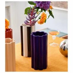 Vase Duetto Solo en céramique | Bleu nuit