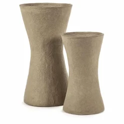 Vase Earth en papier maché | Brun