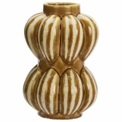 Vase en grès | Jaune moutarde