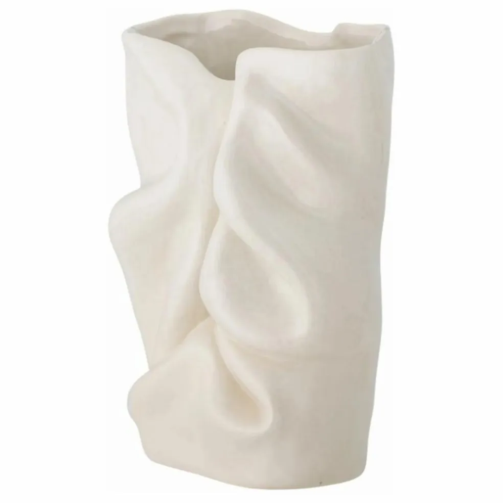 Vase en grès Fabius | Blanc