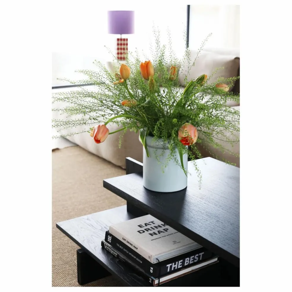 Vase en grès Turban | Bleu Clair