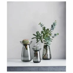Vase en verre Aquaculture | Gris